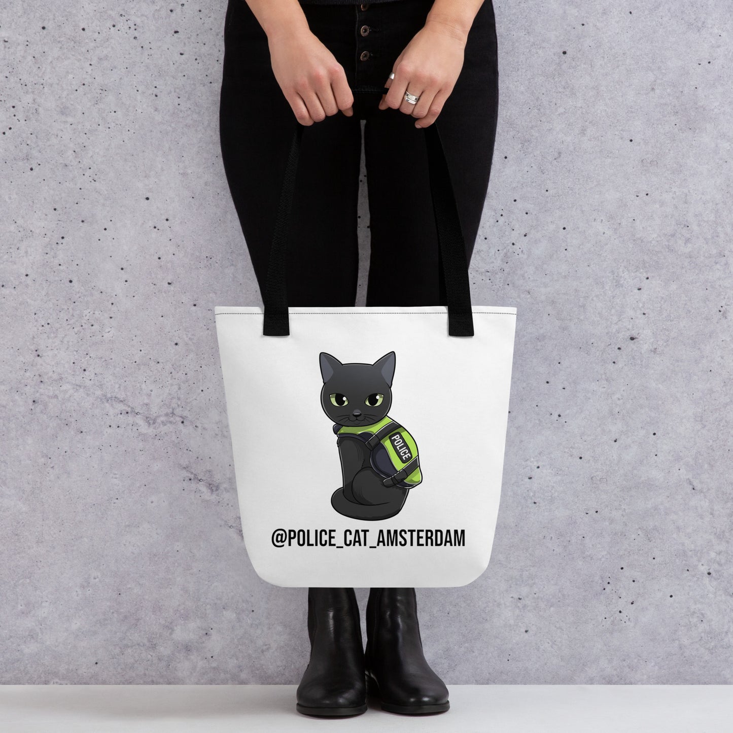 🐾 Nimis Tote Bag – Police Cat Amsterdam